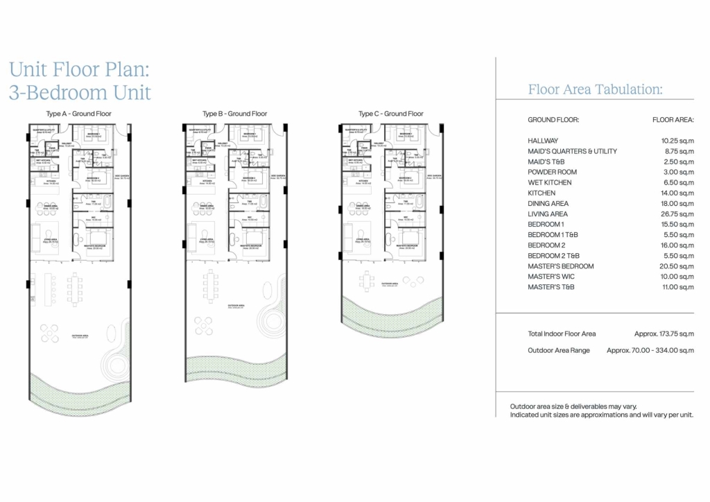The Rise at Monterrazas 3-Bedroom Unit
