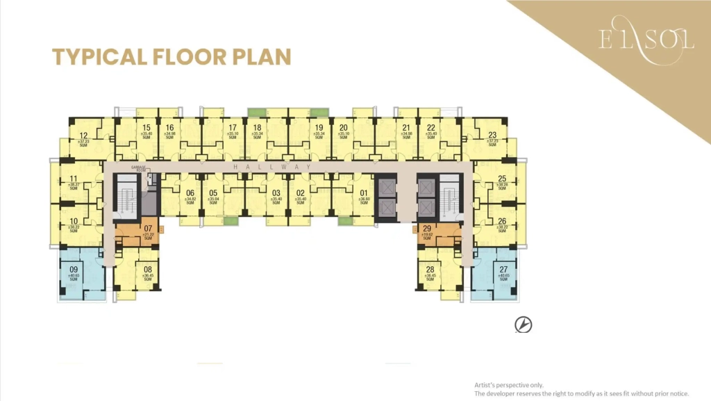 Typical Floorplan El Sol Mactan