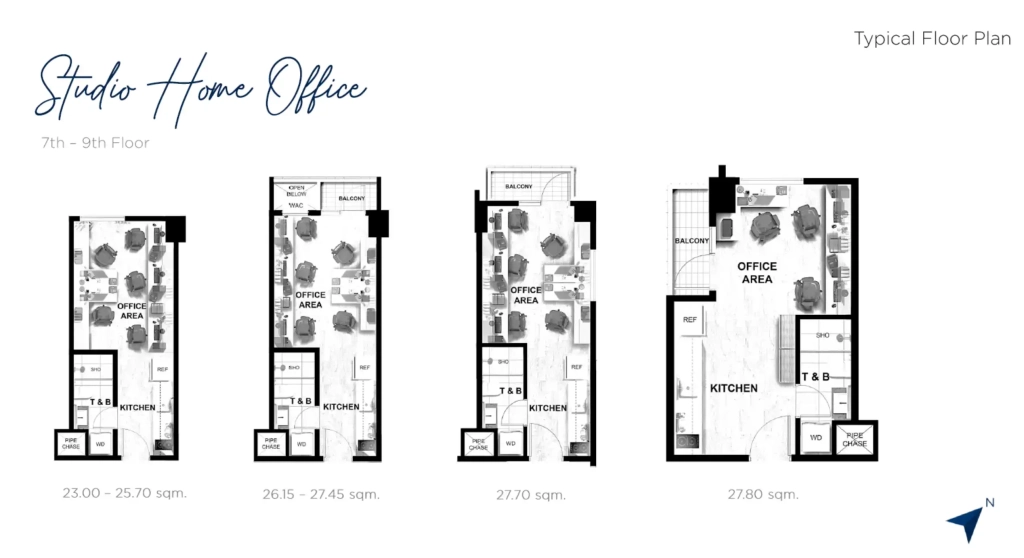 Studio Home Office Unit Layout