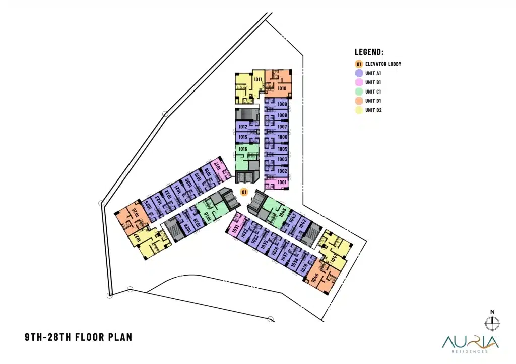 BUILDING FLOOR PLAN - AURIA RESIDENCES LAHUG