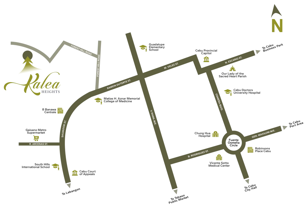 Kalea Heights Location Map