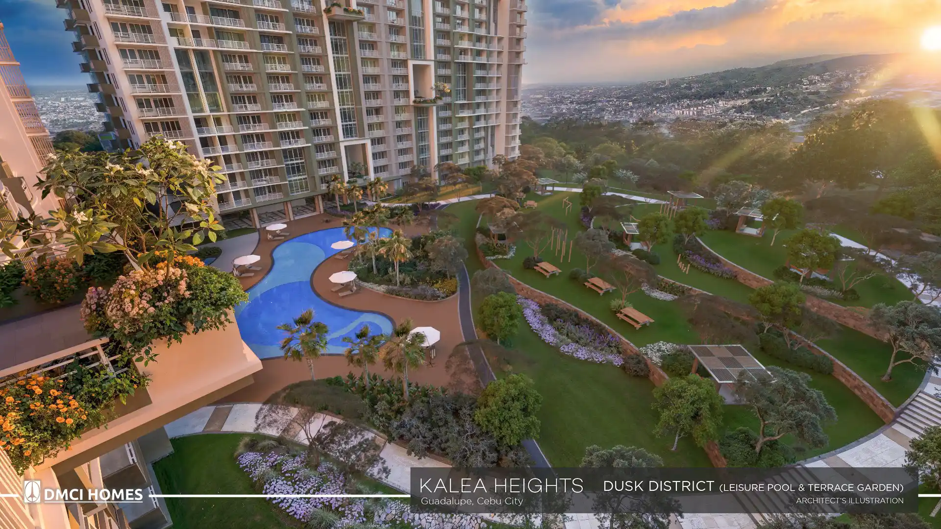 Kalea Heights Leisure Pool & Terrace Garden