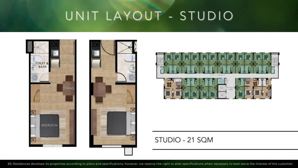 Balai Cordova Studio Unit Layout