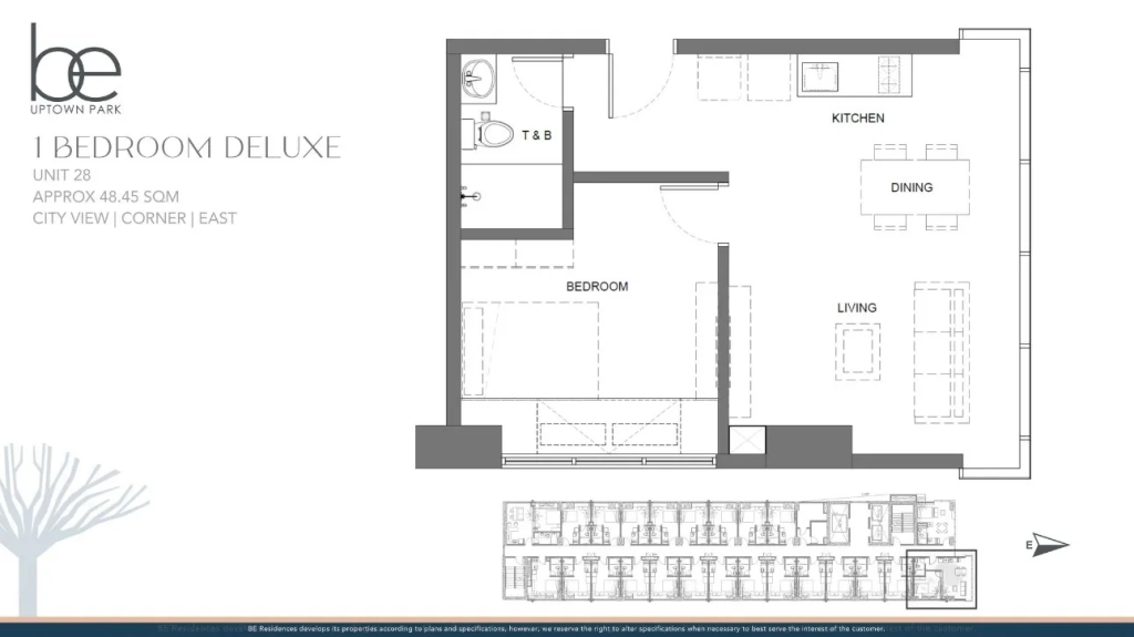 1-Bedroom Unit Layout