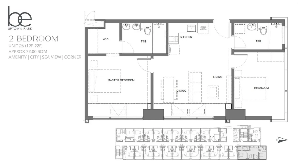2-Bedroom Unit Layout