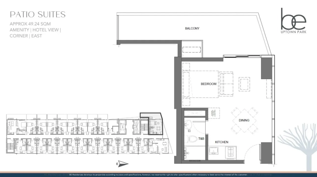 Patio Suite Unit Layout