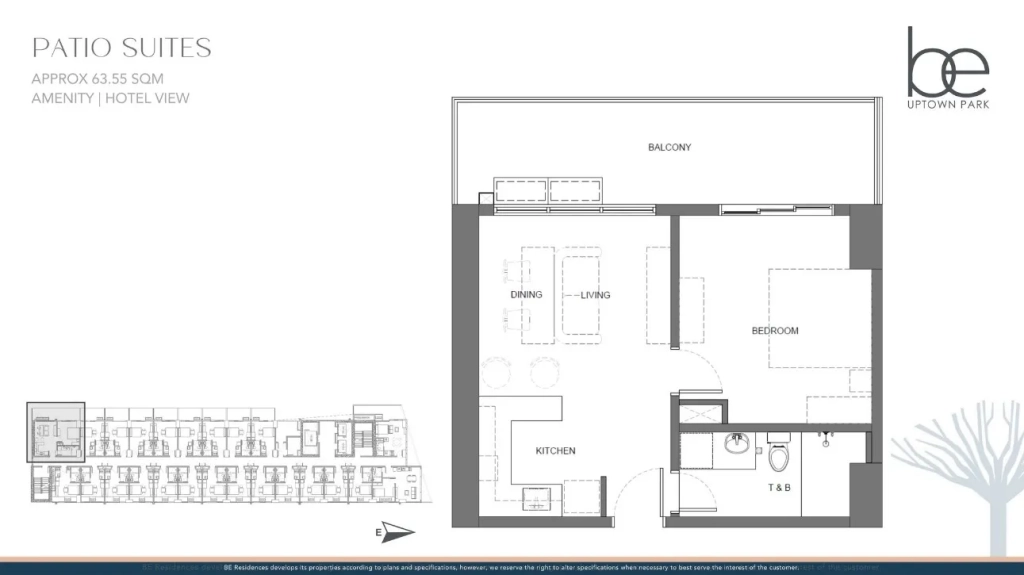 Patio Suite Unit Layout