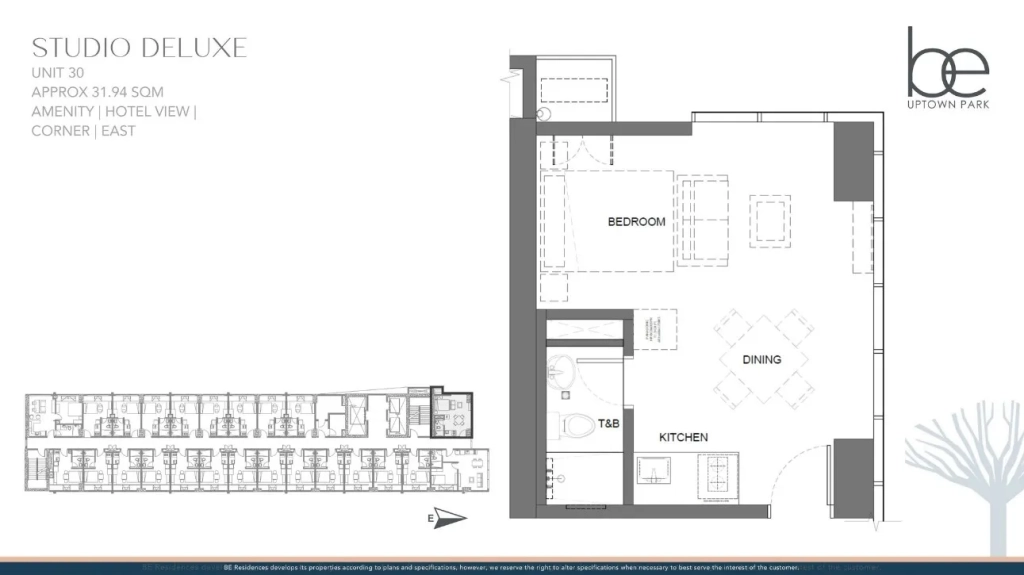 Studio Unit Layout