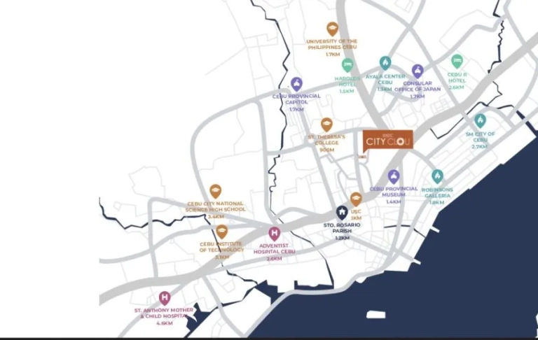 City Clou Location Map