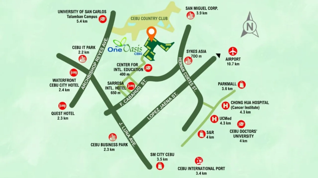 One Oasis Location Map