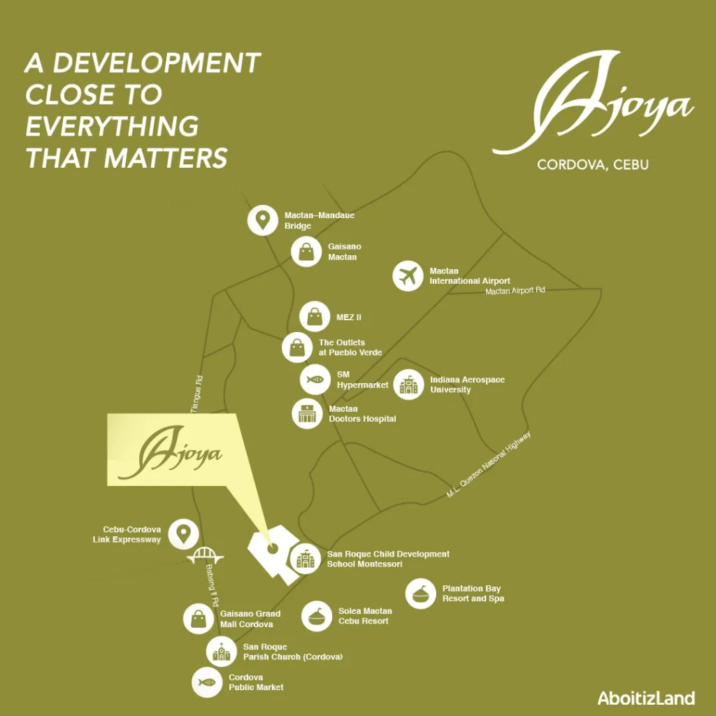 Ajoya Mactan Location Map