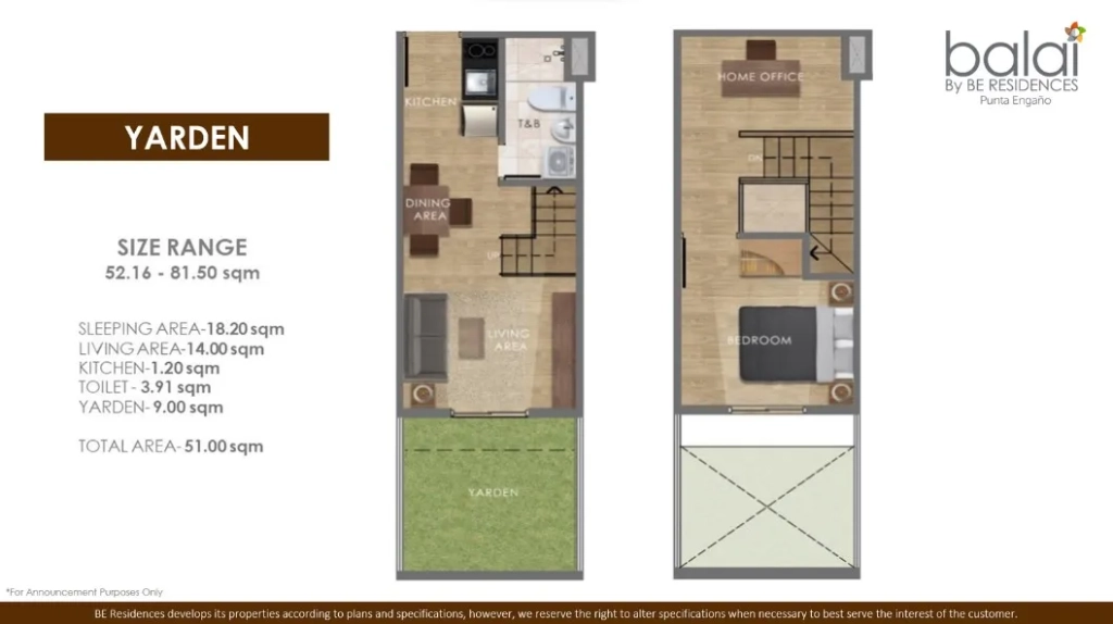Balai Punta Engaño Yarden Unit Layout