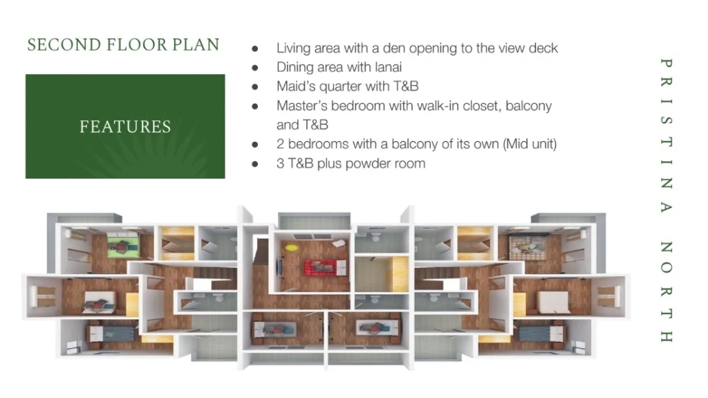 Pristina North Residences Townhouse Downhill Second Floor Plan