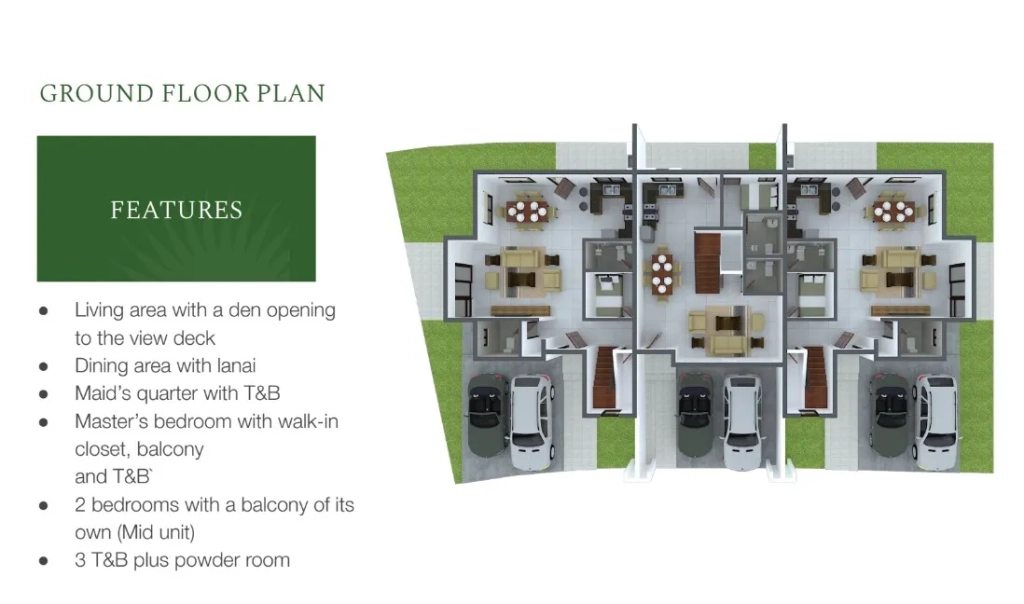 Pristina North Residences Townhouse Flat B Unit Ground Floor Plan