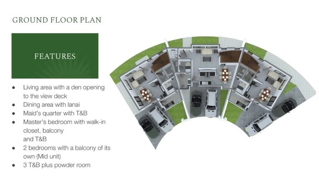 Pristina North Residences Townhouse Inner Crescent Unit Ground Floor Plan