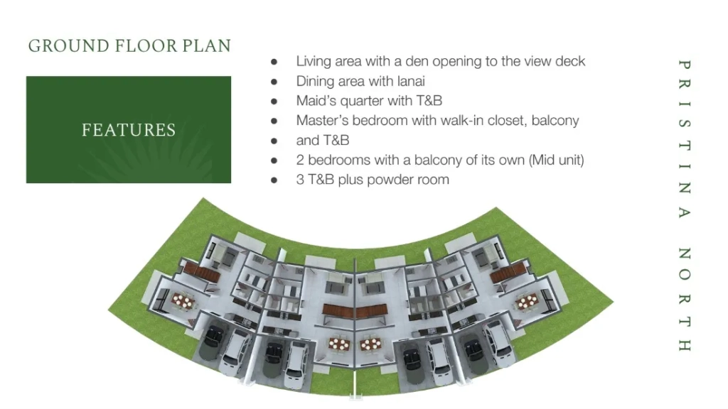 Pristina North Residences Townhouse Outer Crescent Unit Ground Floor Plan
