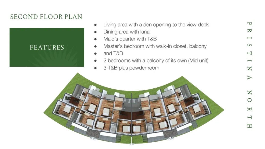 Pristina North Residences Townhouse Outer Crescent Unit Second Floor Plan
