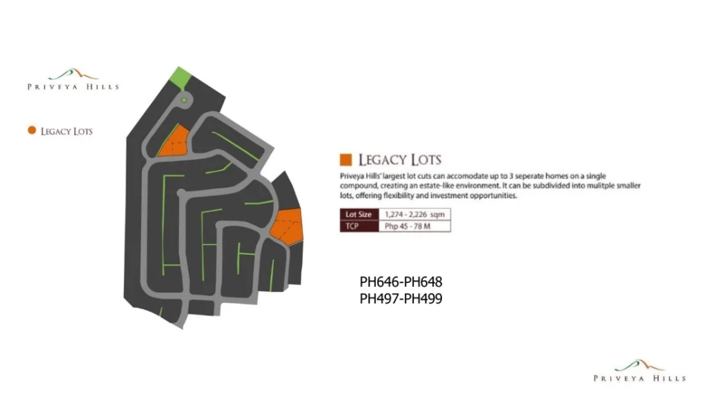Priveya Hills Legacy Lots