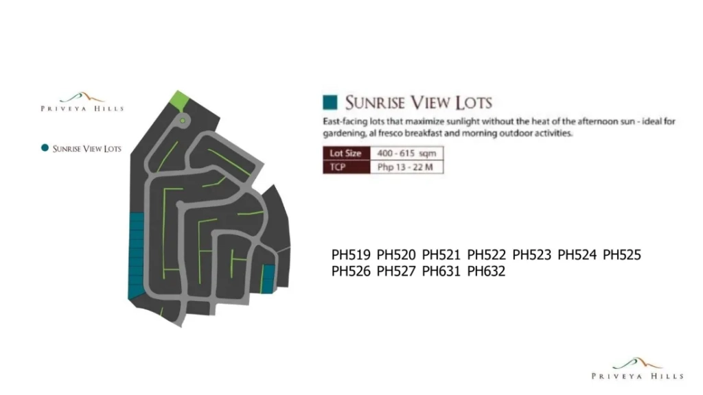 Priveya Hills Sunrise View Lots
