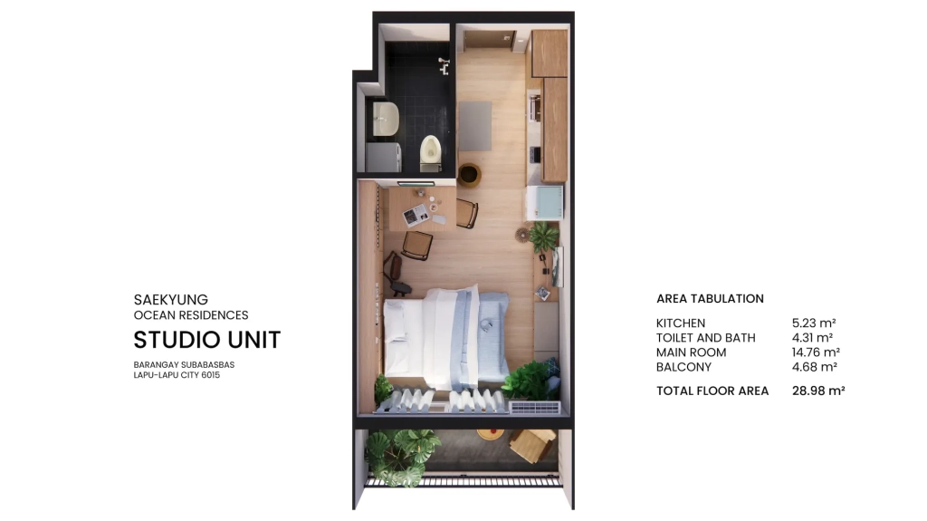SAEKYUNG-OCEAN-RESIDENCES-studio-unit-cebu