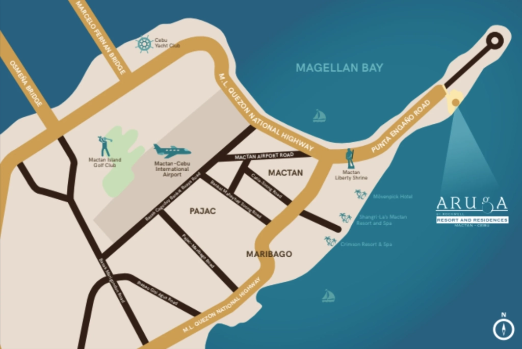 aruga location map