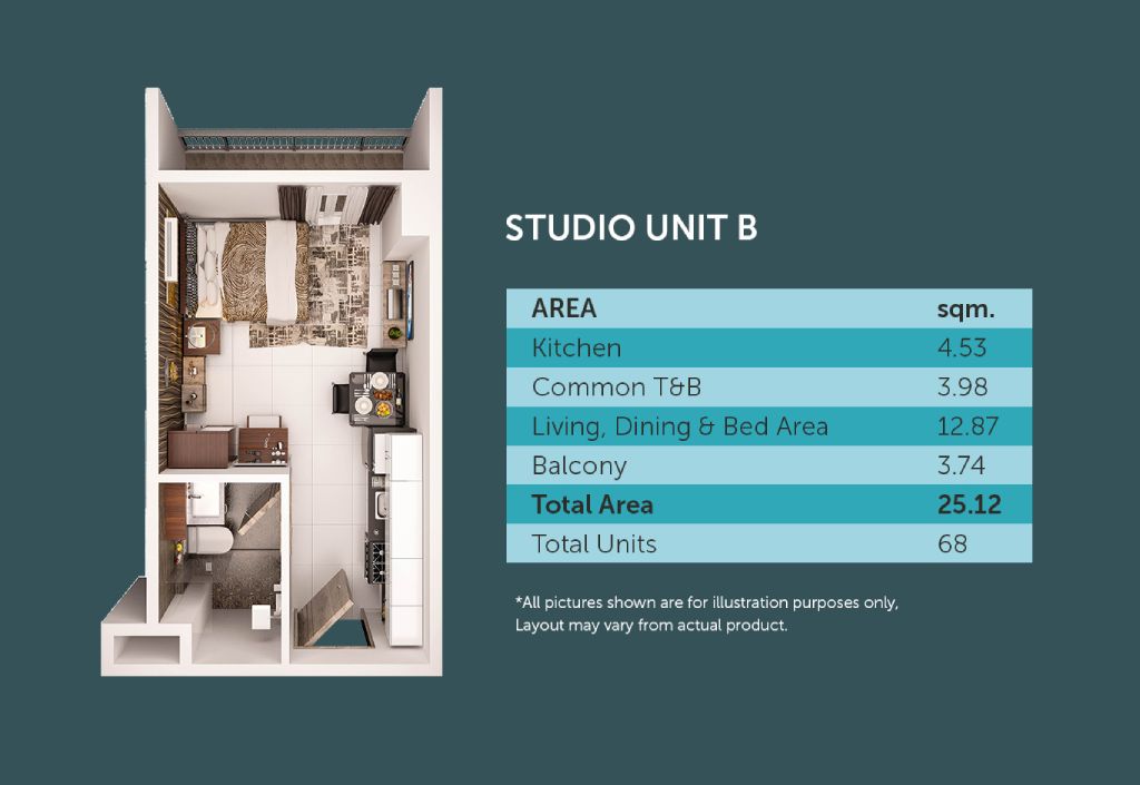 Le Menda Residences Nivel Studio Unit