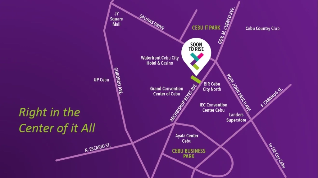 Vertex Central Location Map
