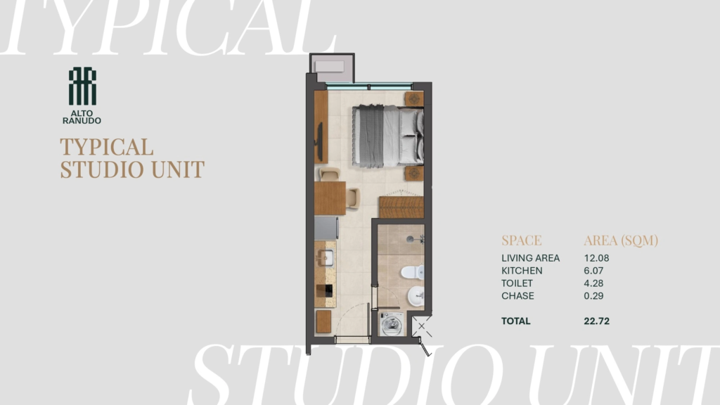 layout studio unit alto ranudo